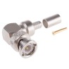 Radiall BNC Series Coaxial Connector Cable Male BNC, 75 Ω, Right Angle Body Crimp R142184000W