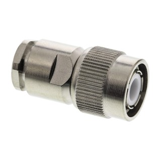 Radiall TNC Series 50 Ω Coaxial Connector Cable Male TNC, Straight Body Clamp R143008000W