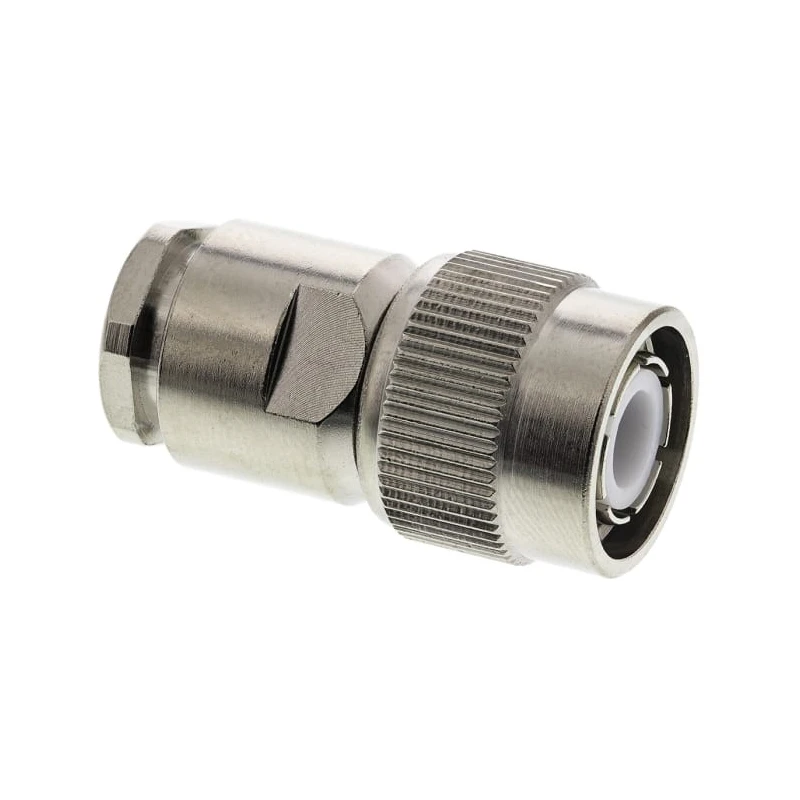Radiall TNC Series 50 Ω Coaxial Connector Cable Male TNC, Straight Body Clamp R143008000W