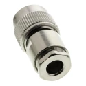 Radiall TNC Series 50 Ω Coaxial Connector Cable Male TNC, Straight Body Clamp R143008000W