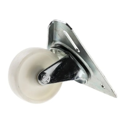 Flexello Swivel Castor Wheel, Nylon, 170 kg Load Capacity, 75 mm Diameter, 95 mm Overall Height, Zinc Plated Body 296-2922