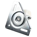 Flexello Swivel Castor Wheel, Nylon, 170 kg Load Capacity, 75 mm Diameter, 95 mm Overall Height, Zinc Plated Body 296-2922