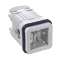 EPIC Heavy Duty Power Connector, 3 Way, 10A Current Rating, 400V/600V, PG11 Thread Size, Copper Alloy 10420000+10426500