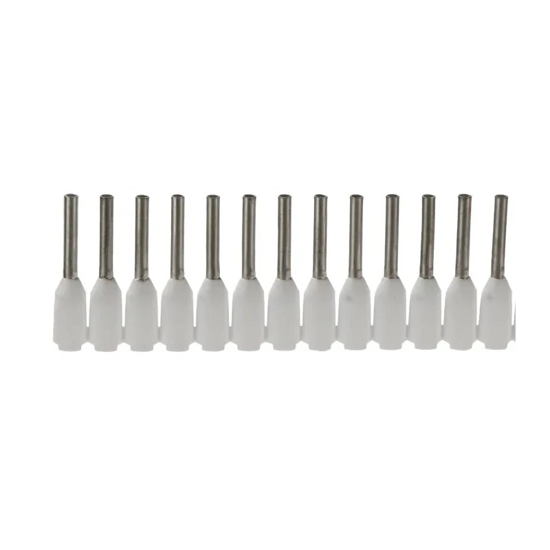 Weidmüller Insulated Crimp Bootlace Ferrule, Polypropylene, White, 8 mm Pin Length, 1 mm Pin Diameter, 0.5 mm² 9021930000