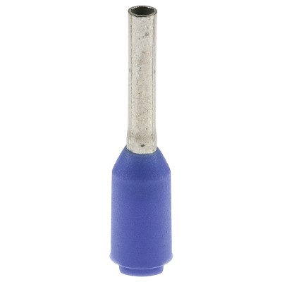 Weidmüller Insulated Crimp Bootlace Ferrule, 12 mm Pin Length, 4.5 mm Pin Diameter, Blue to 7 AWG Wire Size 9021940000