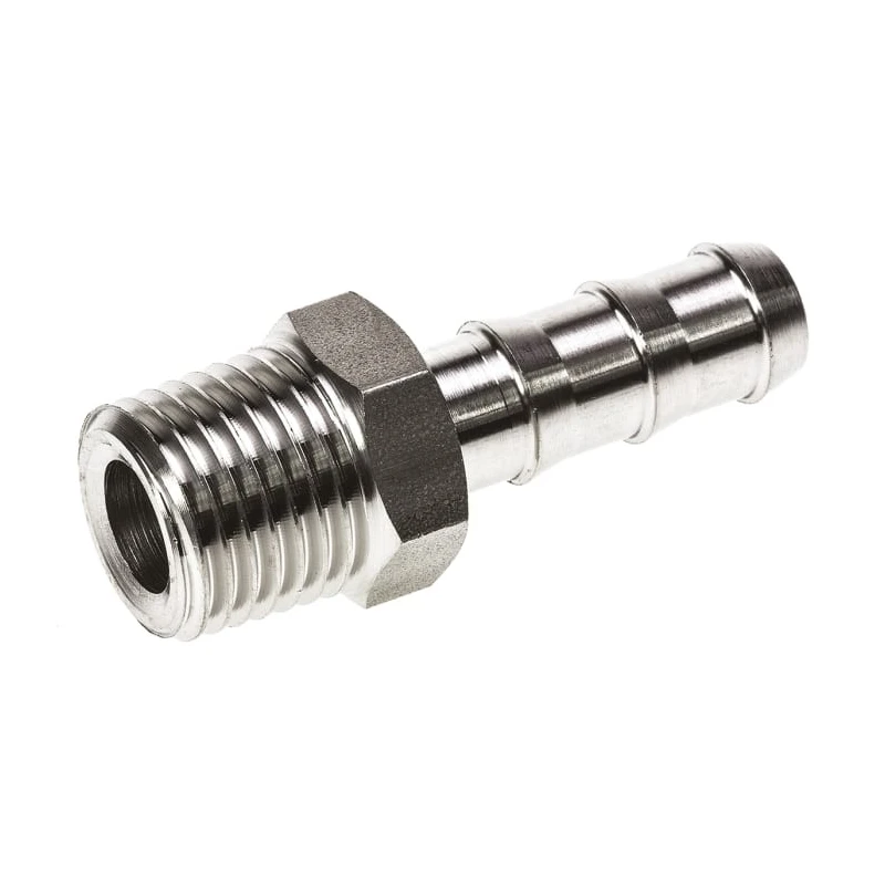 Legris Pneumatic Fitting Stainless Steel Pipe Fitting Straight Hexagon Adapter Male Threaded 1/4 in 1823 07 13