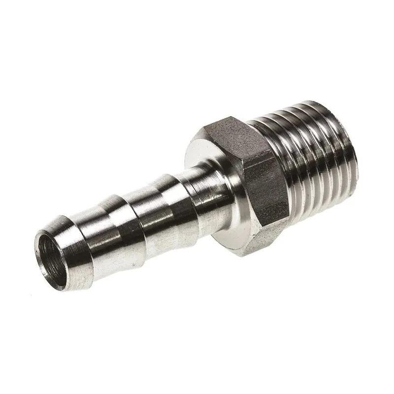 Legris Pneumatic Fitting Stainless Steel Pipe Fitting Straight Hexagon Adapter Male Threaded 1/4 in 1823 07 13