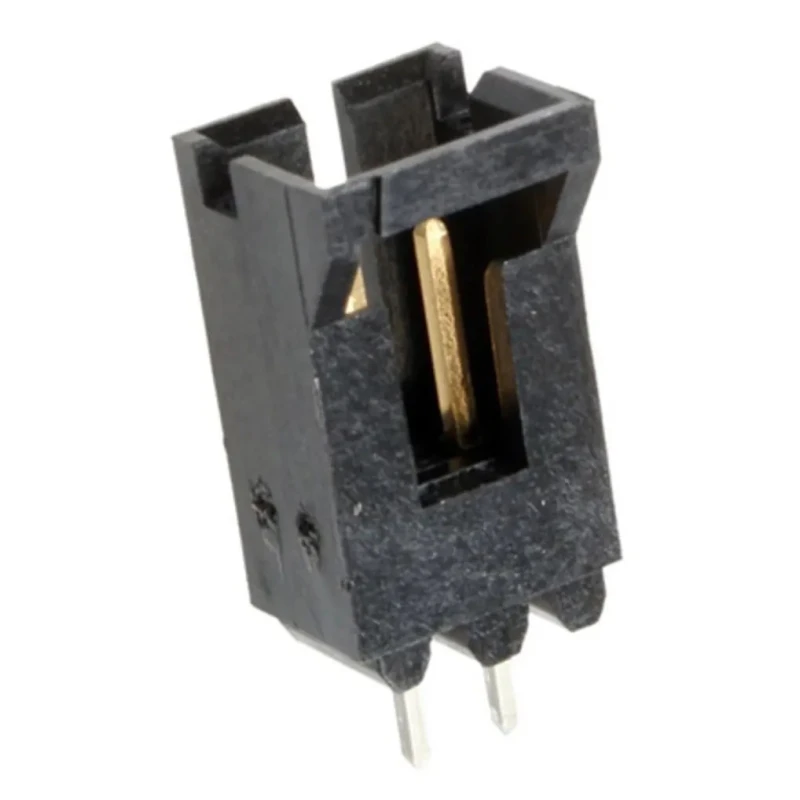 TE Connectivity AMPMODU MTE Series Straight Through Hole PCB Header, 2 Contacts, 2.54 mm Pitch, 1 Row, Shrouded 5-103735-1