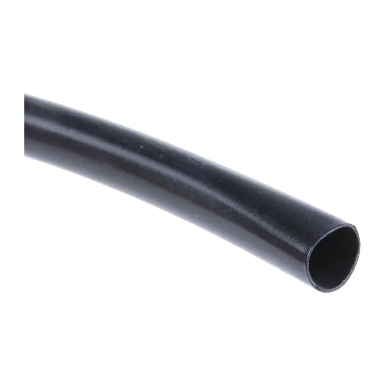 HellermannTyton Heat Shrink Tubing Black 6.4 mm Sleeve Diameter x 5m Length 2:1 Ratio LVR Series 344-00640 LVR-6.4/3.2-PVC-BK