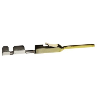 TE Connectivity AMPMODU MTE Series Male Crimp Terminal 3A Current 26-22 AWG Gold Plated Phosphor Bronze 20.47mm 5-104505-7