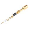 Radiall SMB Series Coaxial Connector Cable Female, 50 Ω, Clamp Termination, Straight Body, Gold Plated R114203000