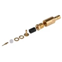 Radiall SMB Series Coaxial Connector Cable Female, 50 Ω, Clamp Termination, Straight Body, Gold Plated R114203000