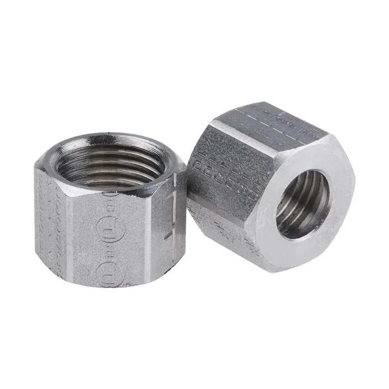 Legris Stainless Steel Pipe Fitting Straight Hexagon Nut Metric Threaded M16 x 1.5 1810 10 00