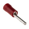 RS PRO Insulated Tin Crimp Pin Connector 22 AWG to 16 AWG, 1.9 mm Pin Diameter, 12 mm Pin Length, Red 452-631