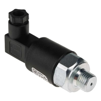 RS PRO Adjustable Steel Pressure Switch 250V AC 500mA Port 1/4 in NC Contact 5 to 50 bar 297-0068