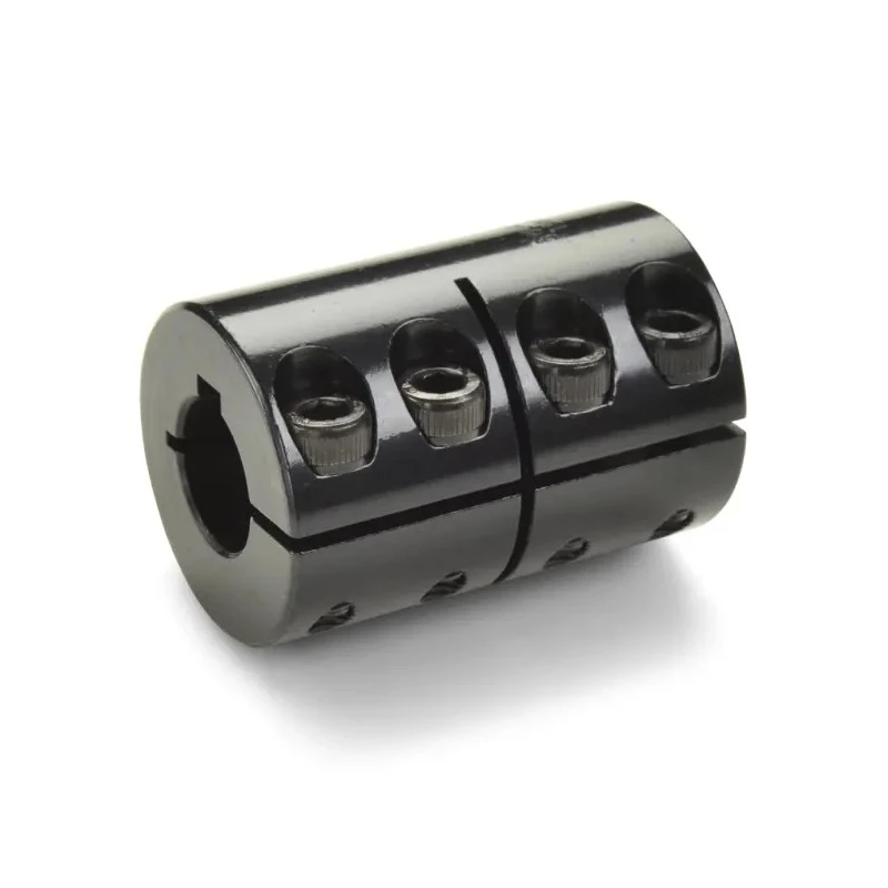 Ruland Rigid Shaft Coupling Black Oxide Steel Clamp Style 30 mm Bore A, 30 mm Bore B, 83 mm Length, 4000 rpm MCLC-30-30-F