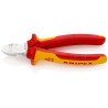 Knipex Series Single Core, Multi-Core Comfort Grip Insulated Side Cutting Stripper, Stripping Range 1.5 to 2.5 14 26 160