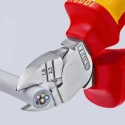 Knipex Series Single Core, Multi-Core Comfort Grip Insulated Side Cutting Stripper, Stripping Range 1.5 to 2.5 14 26 160