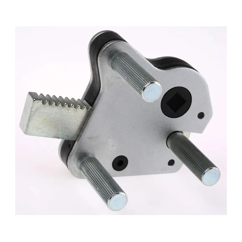 Facom Oil Filter Wrench with 65-120 mm Jaw Capacity, 120 mm Overall Length, Metal Handle, Chrome Finish D.151A