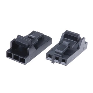 TE Connectivity AMPMODU MTE Female Connector Housing 2.54 mm Pitch 3 Way 1 Row Straight 104257-2