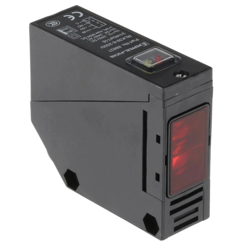 Pepperl + Fuchs Diffuse Photoelectric Sensor Block Sensor 2 m Relay IP67 RLK39-8-2000/31/40A/116