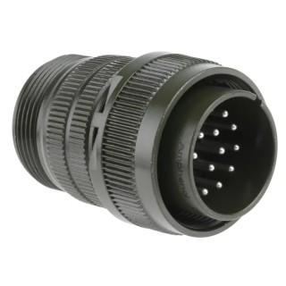 Amphenol Industrial MIL Spec Circular Connector Copper Alloy Straight 17 Way Cable Male 500, 700V AC MS3106A