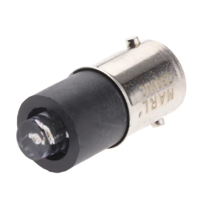 Marl Green Indicator Lamp Single Chip 230V AC BA9 Base 4.8 mm Diameter 900mcd 215-532-76-38