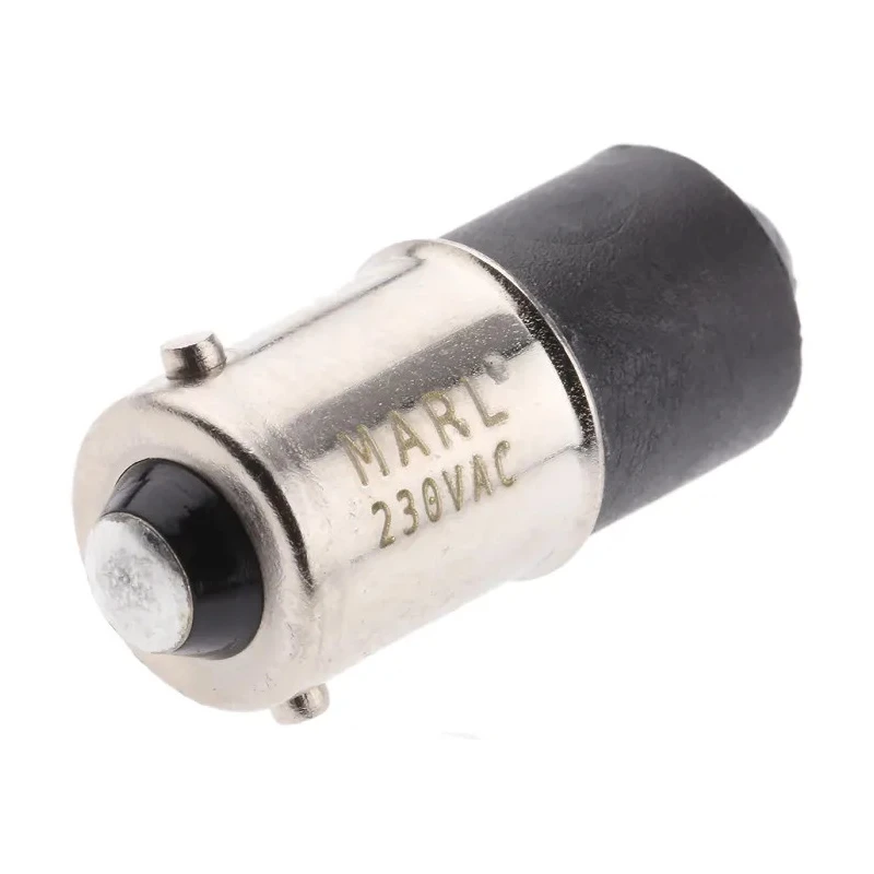 Marl Green Indicator Lamp Single Chip 230V AC BA9 Base 4.8 mm Diameter 900mcd 215-532-76-38