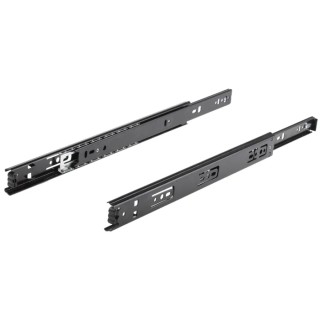 Accuride Steel Drawer Slide 350 mm Closed Length 50kg Load Black Zinc Plated Steel DB2132-0035