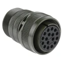 Amphenol Industrial MIL Spec Circular Connector Copper Alloy Straight 17 Way Cable 500, 700V AC 125°C MS3106A 