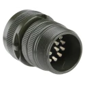Amphenol Industrial MIL Spec Circular Connector Copper Alloy Straight 17 Way Cable 500, 700V AC 125°C MS3106A 