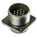 Amphenol Industrial MIL Spec Circular Connector 14 Way Box Mount Copper Alloy Straight Female Male 500, 700V MS3102A