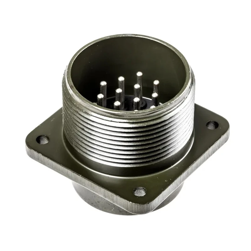 Amphenol Industrial MIL Spec Circular Connector 14 Way Box Mount Copper Alloy Straight Female Male 500, 700V MS3102A