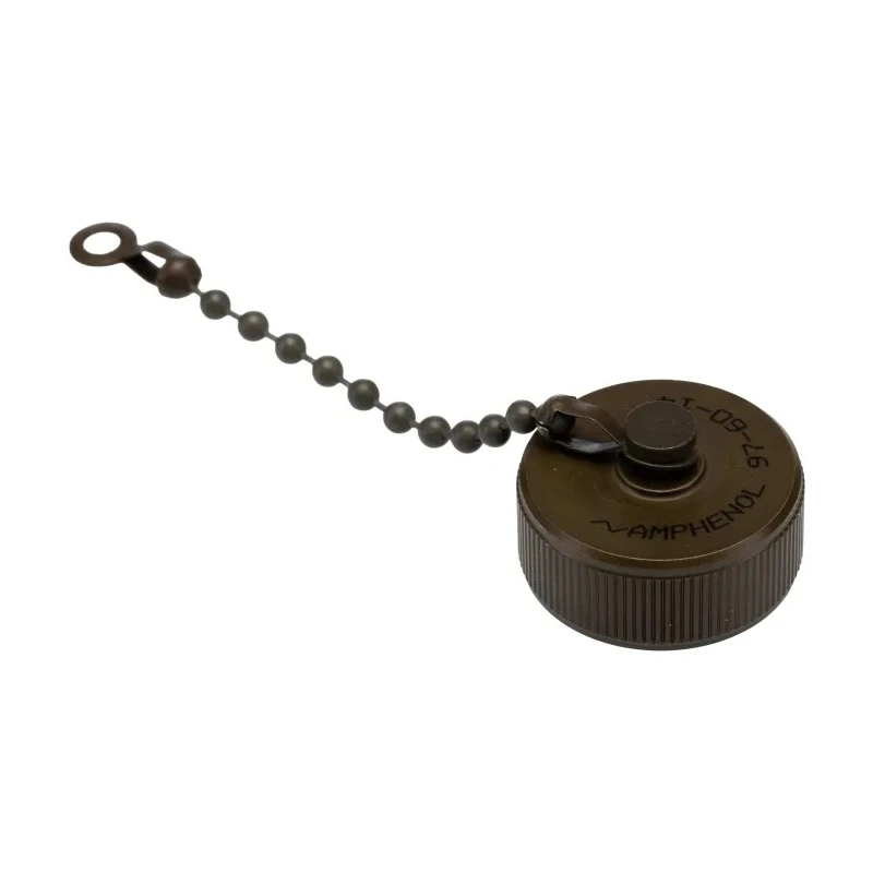 Amphenol Industrial MIL-DTL-5015 Male Dust Cap, Shell Size 14 Aluminium, IP66 Rated, Olive Drab Cadmium Finish 97-60-14