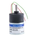 Micromotors Brushed Geared DC Geared Motor 12V dc 2.5 Ncm Torque 80 rpm 4 mm Shaft Diameter L149-12-21