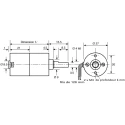 Micromotors Brushed Geared DC Geared Motor 12V dc 2.5 Ncm Torque 80 rpm 4 mm Shaft Diameter L149-12-21