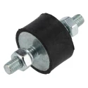 FIBET M6 x 18 mm Anti-Vibration Mount Male to Male Bobbin Natural Rubber 60 IRHD 51 mm Height 25 mm OD 2515VV18-60