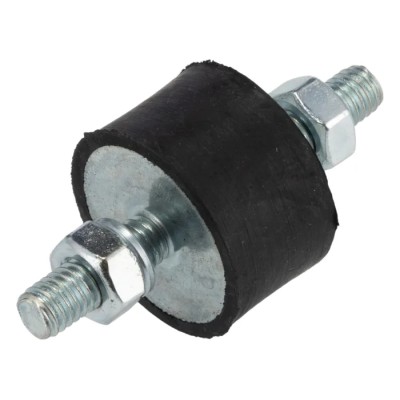 FIBET M6 x 18 mm Anti-Vibration Mount Male to Male Bobbin Natural Rubber 60 IRHD 51 mm Height 25 mm OD 2515VV18-60