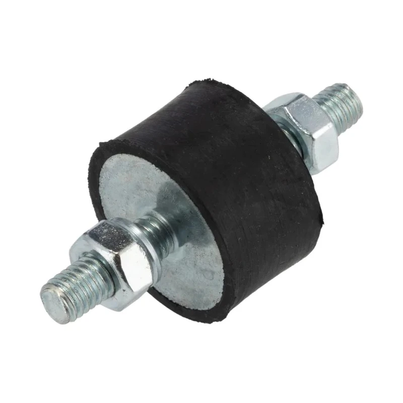 FIBET M6 x 18 mm Anti-Vibration Mount Male to Male Bobbin Natural Rubber 60 IRHD 51 mm Height 25 mm OD 2515VV18-60