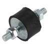 FIBET M6 x 18 mm Anti-Vibration Mount Male to Male Bobbin Natural Rubber 60 IRHD 51 mm Height 25 mm OD 2515VV18-60