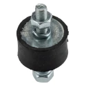 FIBET M6 x 18 mm Anti-Vibration Mount Male to Male Bobbin Natural Rubber 60 IRHD 51 mm Height 25 mm OD 2515VV18-60