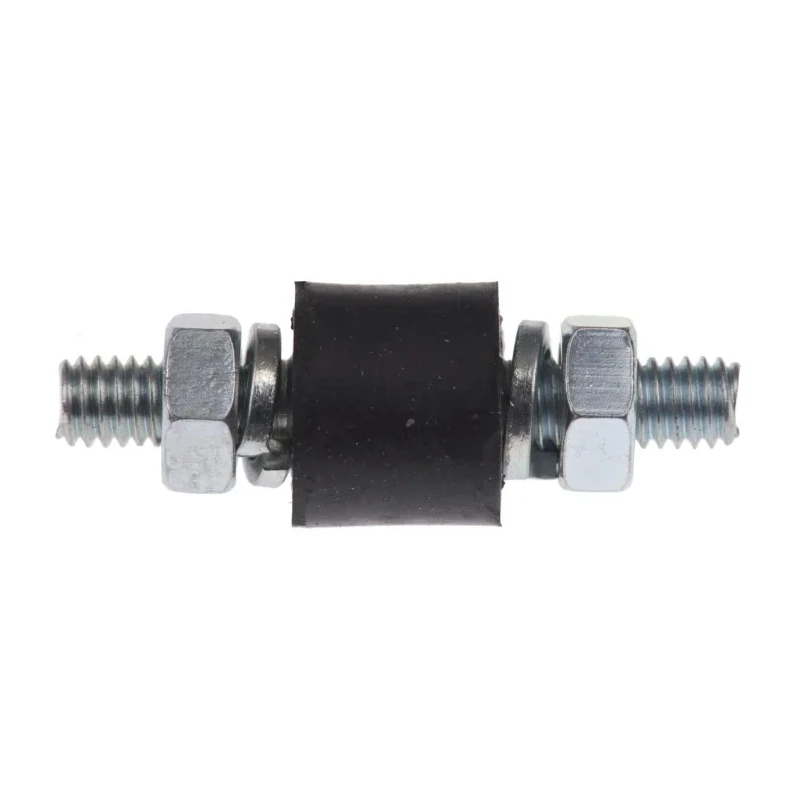 FIBET M4 x 10 mm Anti-Vibration Mount Male to Male Bobbin Natural Rubber 28 mm Height 60 IRHD Shore Hardness 1008VV10-60