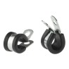 JCS 13 mm ID Black Rubber Zinc Plated Steel P-Clip PCZR13RS