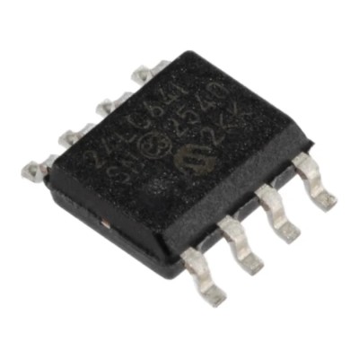 Microchip 64 kB Serial EEPROM 900 ns 8-Pin SOIC Serial-I2C 24LC64-I/SN