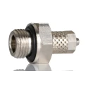 RS PRO Pneumatic Fitting 4mm Push-in, Male, 1/8 in G Threaded-to-Tube Connection 15 bar Operating Pressure 70°C 299-3796