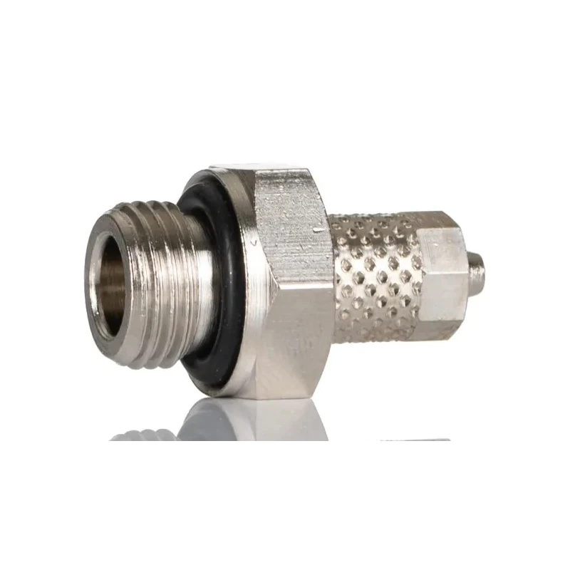 RS PRO Pneumatic Fitting 4mm Push-in, Male, 1/8 in G Threaded-to-Tube Connection 15 bar Operating Pressure 70°C 299-3796
