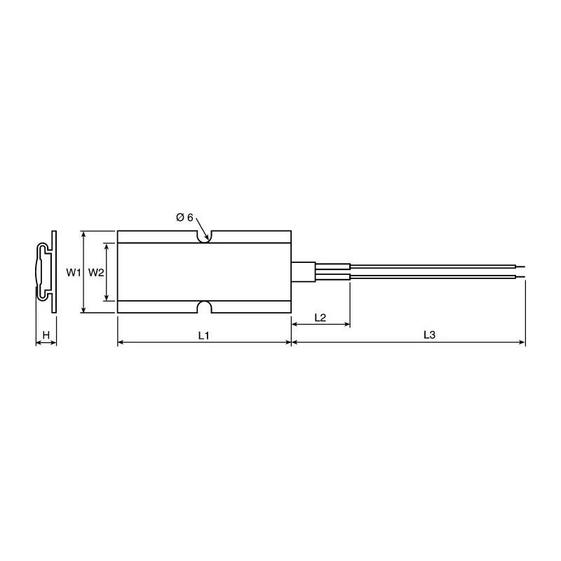 DBK Enclosures Heating Element Enclosure Heating Element 100V 15W PTC Conductive 50mm x 8.5mm FG800007