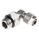 RS PRO Pneumatic Fitting Male G 1/4 in Threaded-to-Tube 8mm Push-in 90° Elbow Connector 299-4143