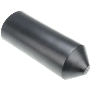 TE Connectivity Heat Shrink Boot End Cap Polyolefin Adhesive Backing Black 75 mm 102L048-37/239CS163