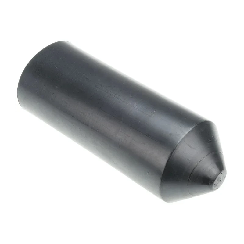 TE Connectivity Heat Shrink Boot End Cap Polyolefin Adhesive Backing Black 75 mm 102L048-37/239CS163